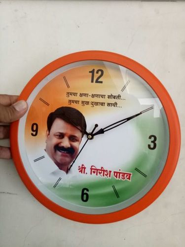 Photo Wall Clock - Plastic | Unisex Quartz Design with Unique Customizable Photo Display Feature