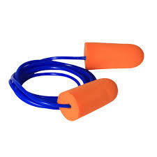 Blue And Orange Foam Ear Plugs