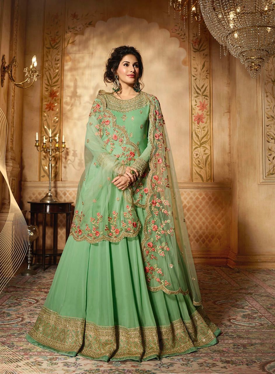 Glossy Heavy Anarkali Salwar Suits