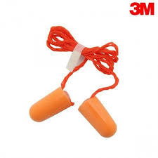 3m Ear Plugs - Foam Material | Lightweight, Orange Color, Noise Reduction