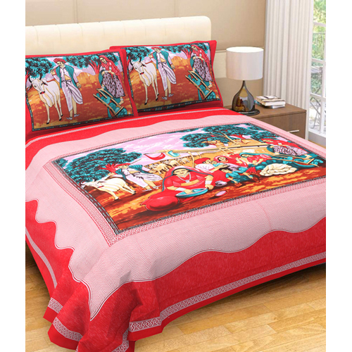 Red Bed Sheet