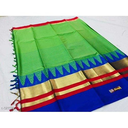 Zari Border Cotton Silk Saree