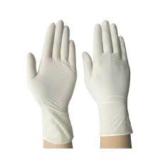 Disposable Latex Gloves - Medical Grade, Various Sizes Including Plus Size & XL, White Color, Light Weight, Non-Sterilized, Fatigue-Free Design, Recyclable, Non-Toxic