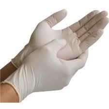 White Non Sterile Latex Gloves