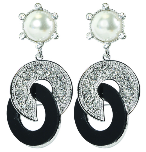 Black Wheelie Earrings Gender: Women