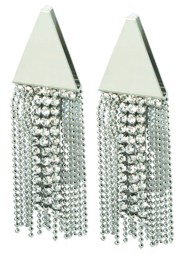 Silver Dangler Earrings - 1 Inch Round Design, Pearl Accent | Charming Pair for Women, Perfect Gift for Anniversaries, Engagements, Parties and Weddings