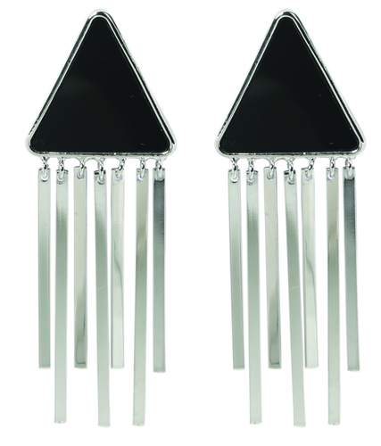 Silver Pearl Dangle Earrings - 1 Inch Round Design, Exclusive Pattern for Weddings and Parties