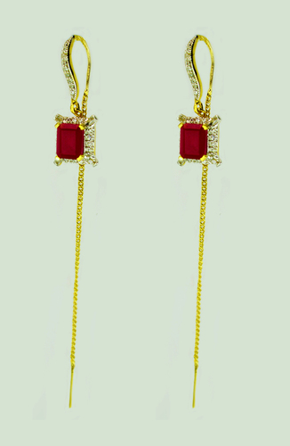 Ruby Thread Earring Gender: Women