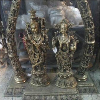 Marble Radha Krishna Statue