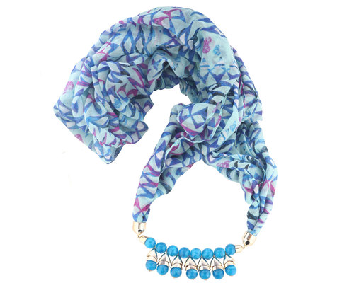 Blue Bead Lariat Gender: Women