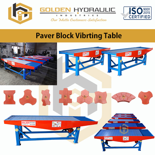 Paver Block Vibrating Table By GOLDEN HYDRAULIC INDUSTRIES