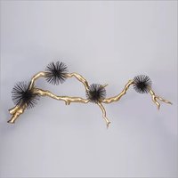 Antique Brass Wall Hanging - 24x48 Inches | Modern Design, Corrosion Resistant, Glossy Finish, Stable Base, High Durability, Vibrant Styles