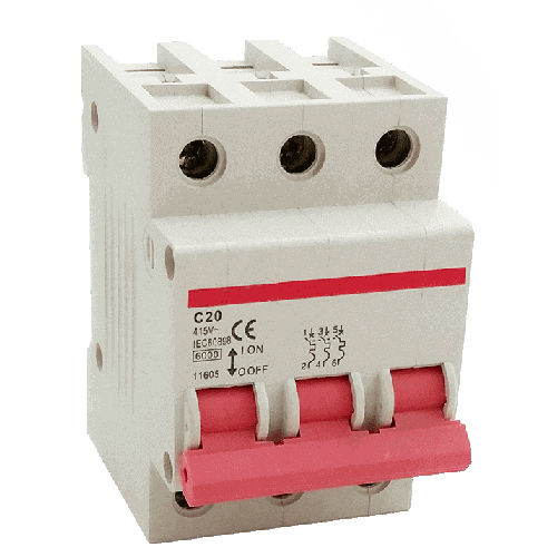 White Pole Shunt Trip Power Breaker Switch Circuit Breaker