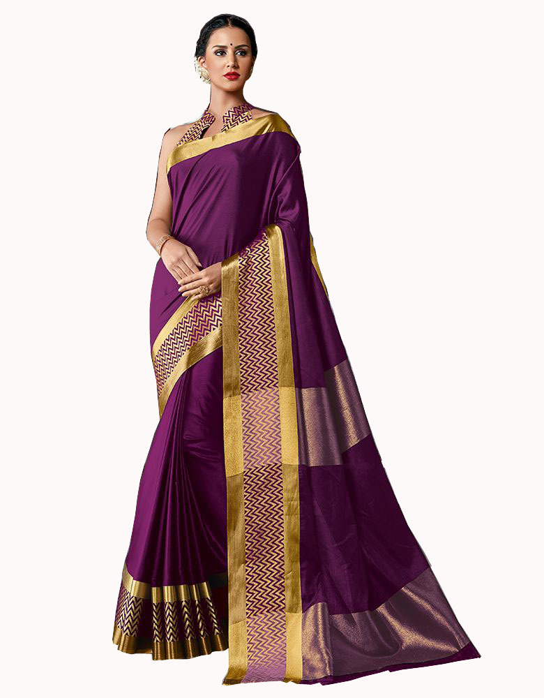 Fancy Design Cotton Silk Saree