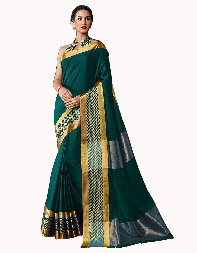 Fancy Design Cotton Silk Saree
