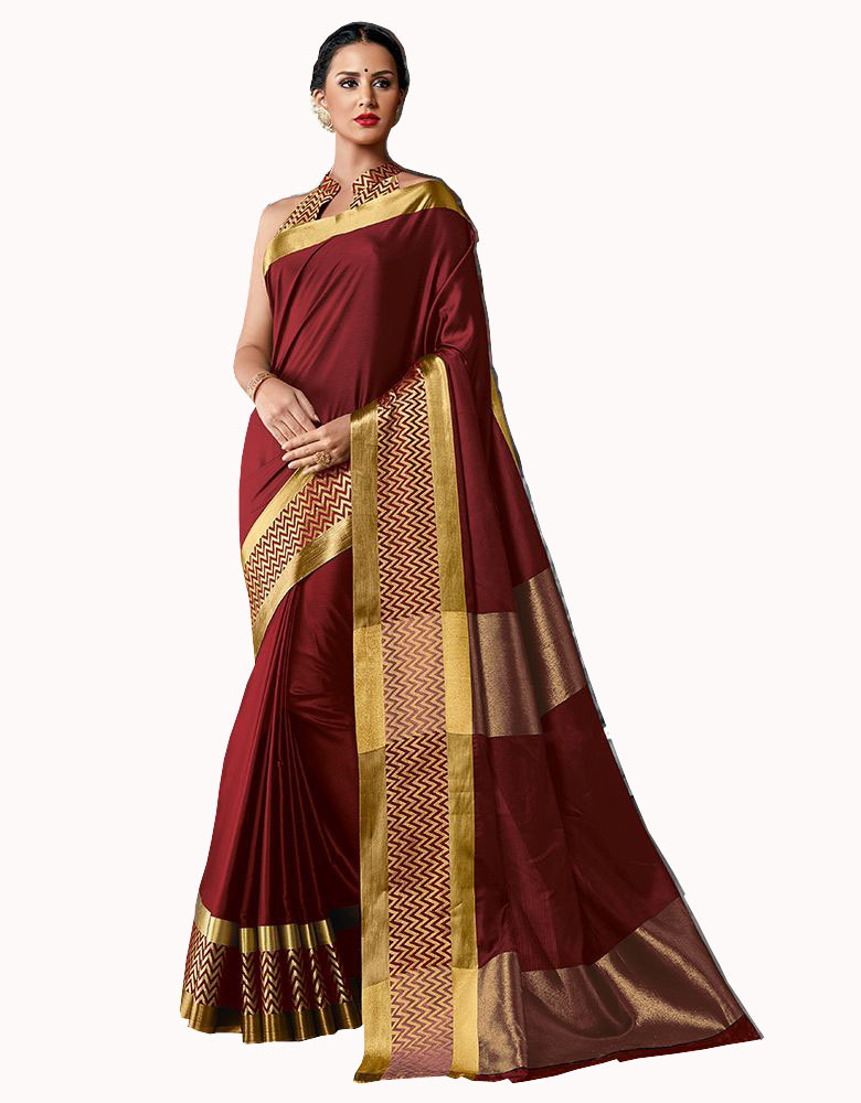 Fancy Design Cotton Silk Saree