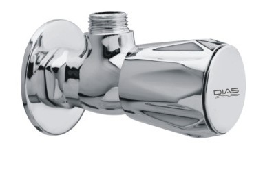 Angle Stop Cock With Flange - Metals Type: Brass