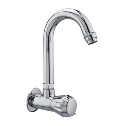 Sink Cock with Flange - Aluminum & Iron, 15mm Round Design, Durable PP & PVC Components