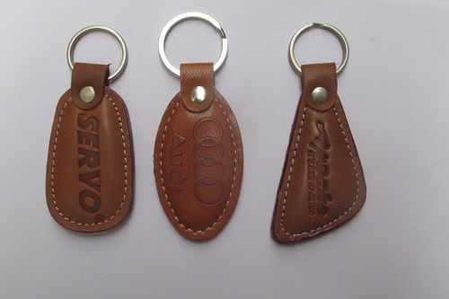 Leather keychain