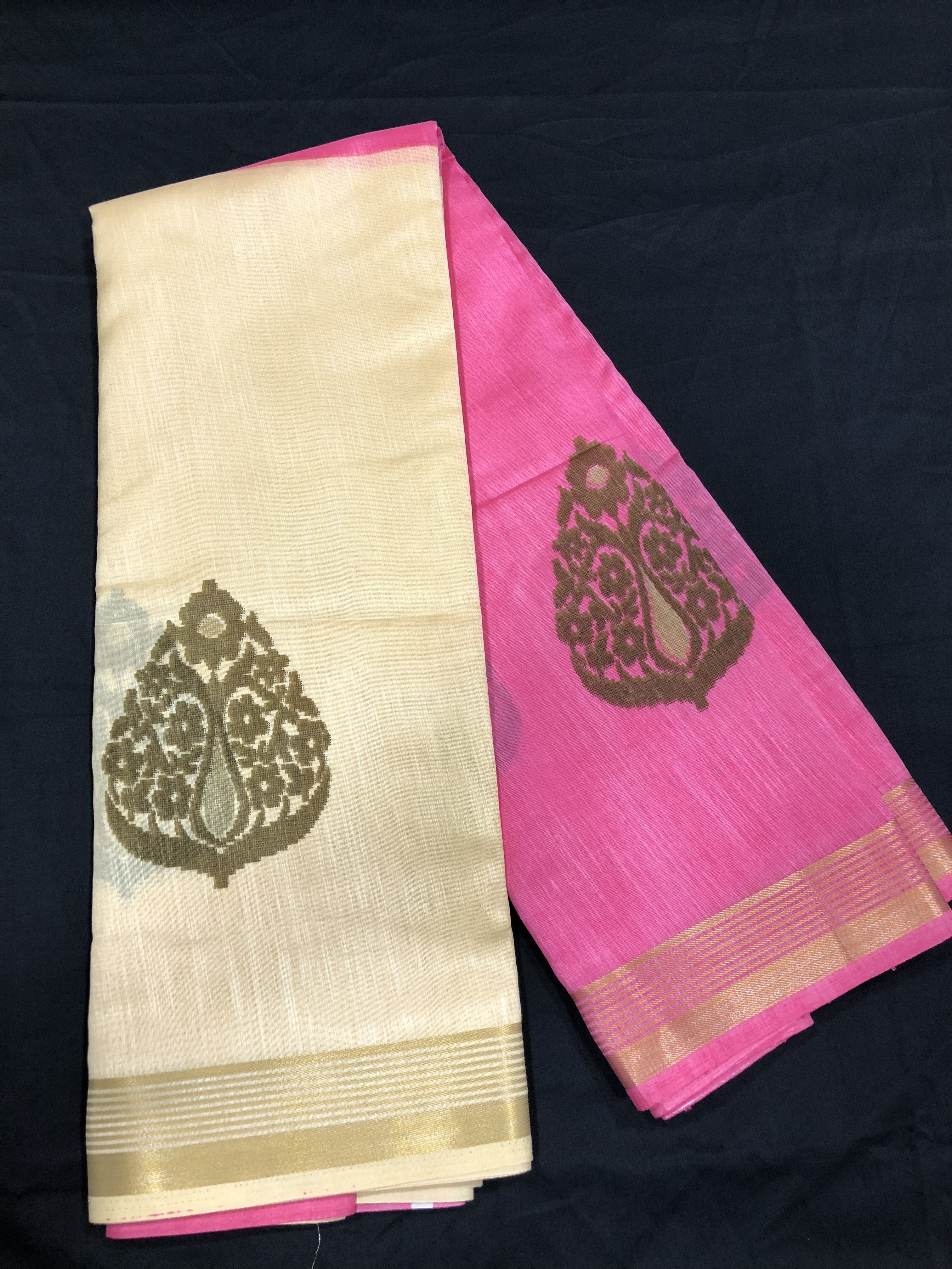 Jari Border Printed Sarees
