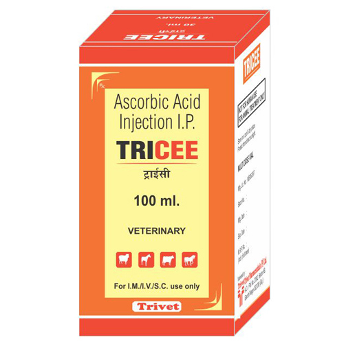 Ascorbic Acid Injection - High-Quality Water Soluble Vitamin | Specially Formulated for Aquatic Animals Cattle Dogs Fowl Goats Horses Pets Pigs Poultry Sheep and Special Breed Animals Store in a Cool Place