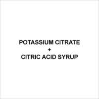 Citric acid syrup