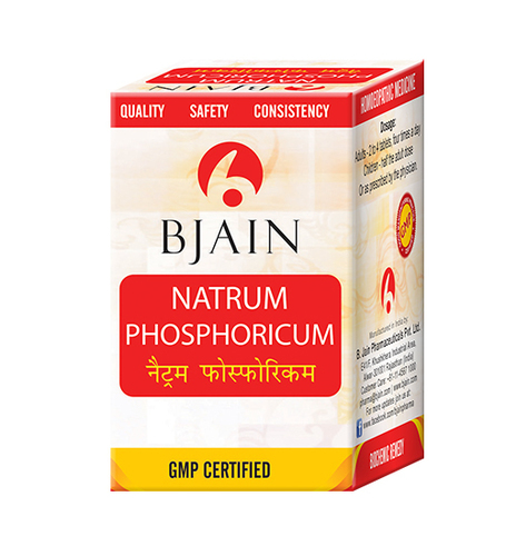 Natrum Phosphoricum Tablet - Pure HMS Lactose Base, Soft Dissolving, 1 Unit | Biochemic Cell Salt, 3X to 200X Potency
