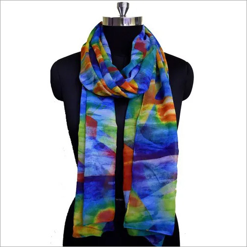 Polyester Scarves - 55x180 cm | Machine Made, Medium Length for Daily Use