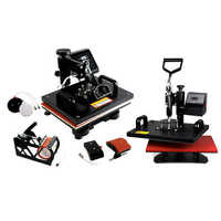 5 In 1 Sublimation Printing Machine - Metal, 300 X 420 X 110 Mm | Manual Operation, 3d Mobile Cover Printing, 200â°c Working Temp, 20 Kg Weight