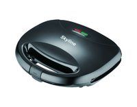 Electric Sandwich Maker - Plastic And Metal, 200-250 Voltage, Black Color | Ideal For Office, Home & Restaurant Use