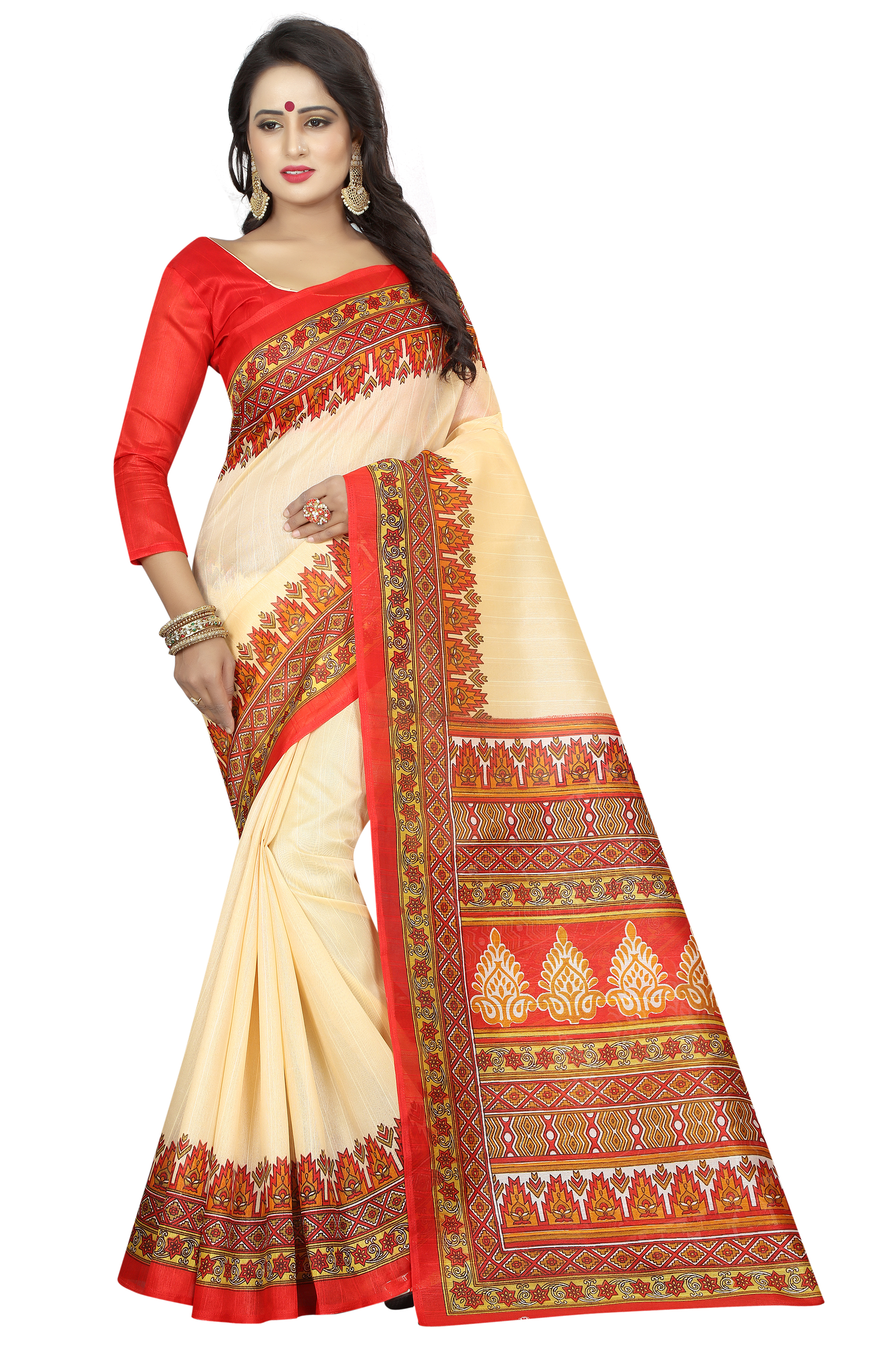 Designer Bhagalpuri Printed Saree