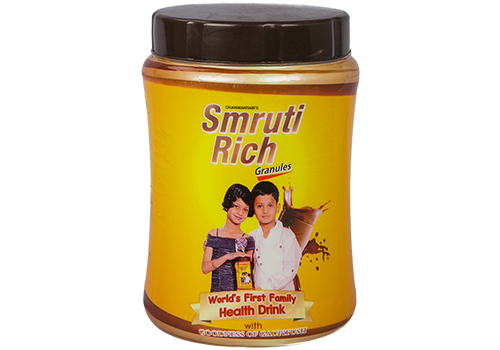 SmrutiRich Granules - 100% Natural Active Ingredients, 10mg Powder | Boosts Memory Span, Enhances Concentration, Improves Mental & Physical Health, Safe for All Ages