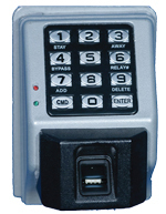 Black Biometric Keypad With Fingerprint Scanner