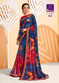 Daily Wear Georgette Printed Sarees