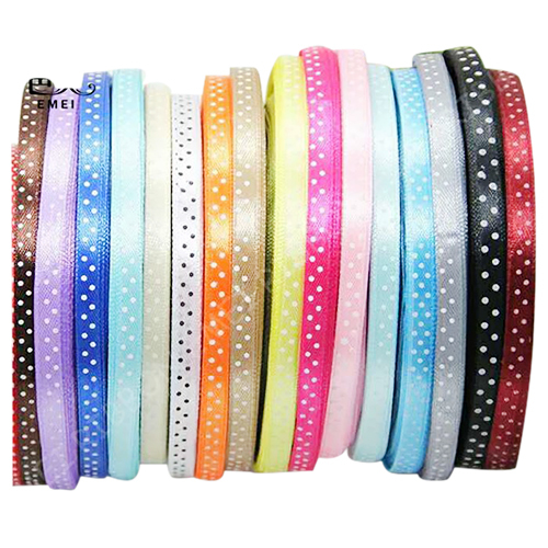 Polka Dot Satin Ribbon