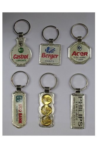 Metal Keychain in Custom Shape - Classic