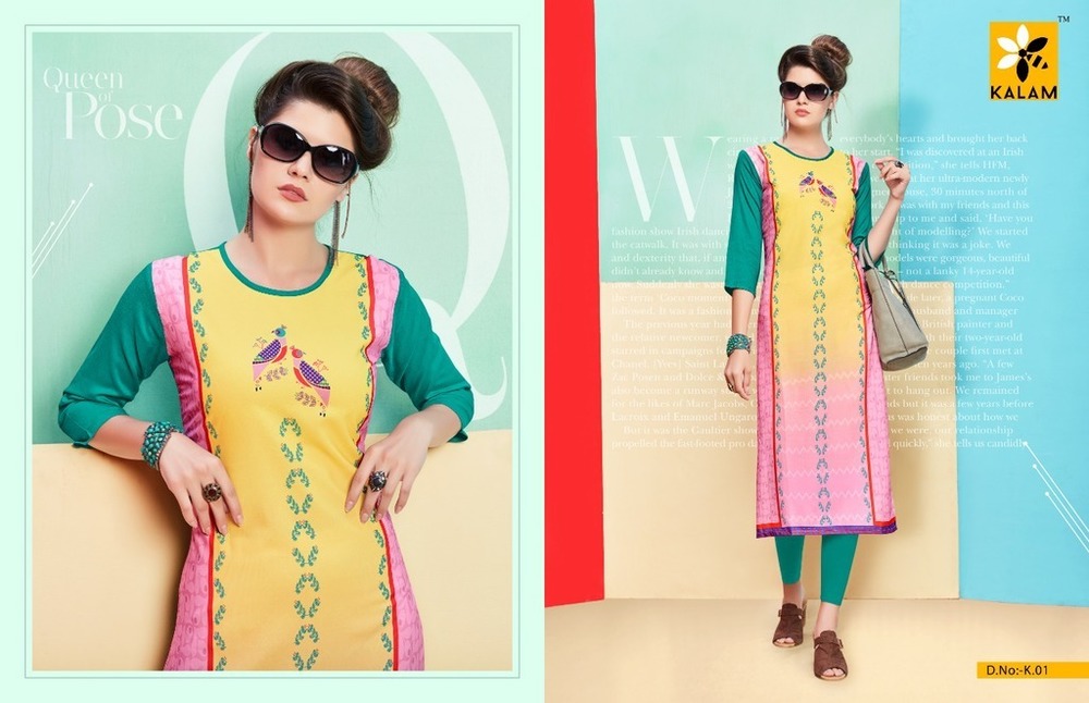 Latest Designer Rayon kurtis