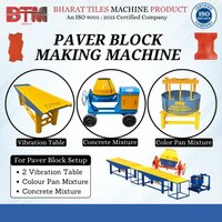 Interlocking Block Making Machine - Manual Operation, 800 Blocks Per Hour | Low Power Consumption, Sturdy Build, Yellow Finish