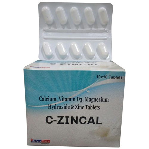 Calcium Vitamin D3 Magnesium Hydroxide Zinc Tablets Allen