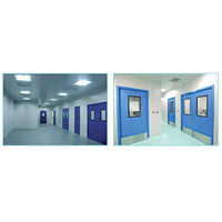 Clean Room Doors - Galvanized Steel, 1150 X 2700 Mm Size, Double Glazed Glass | Leak Proof, Durable & Long Lasting Design