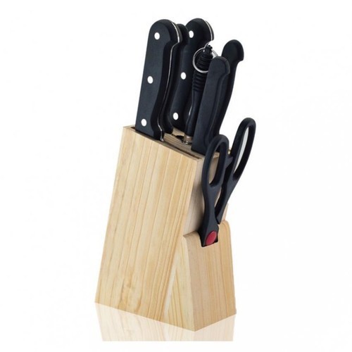 7 Pcs Knife Set Wooden Stand