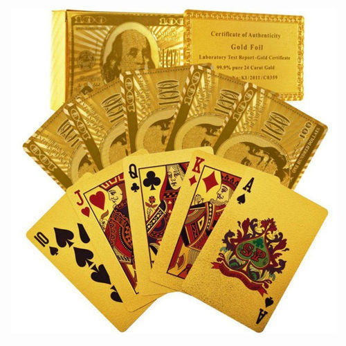 Gold Playing Card By D. K. ENTERPRISES