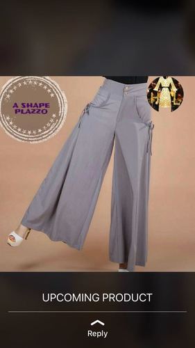A-Shape Palazzo - Rayon Fabric, Sizes XL & XXL, Length 38 Inches | Anti-Wrinkle, Quick Dry, Washable, Customized Logo