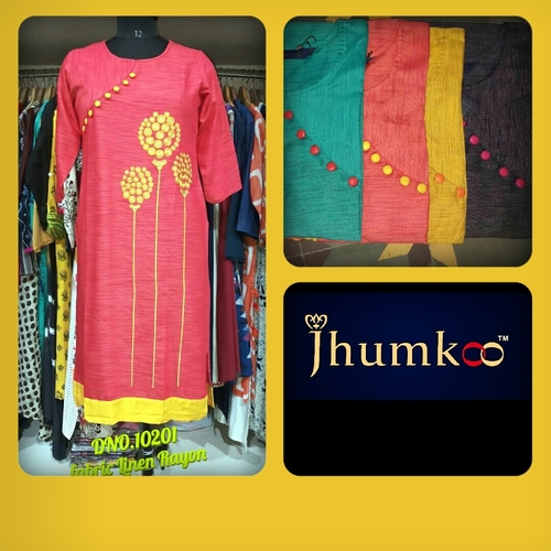 Linen Fabric Kurtis
