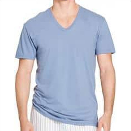 Linen Mens V Neck T Shirt