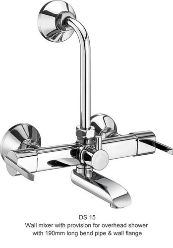 Wall Mixer With Provision For Overhead Shower
