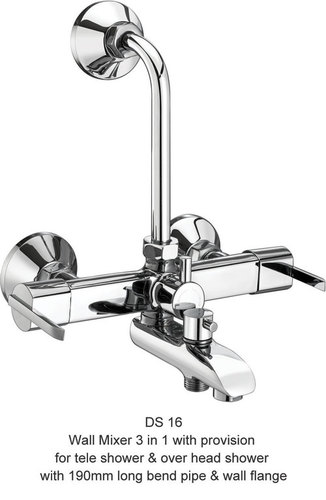 Wall Mixer 3 in 1 With Provision (Tele Shower)