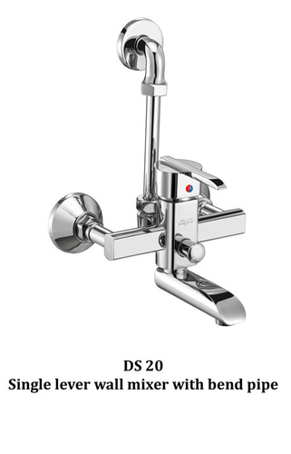 Single Lever Wall Mixer With Bend Pipe