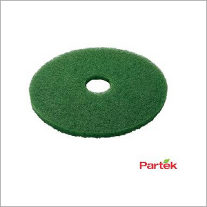 Partek 17 Inch Polyester Floor Pad Pack of 5 Piece - Green PFPG17