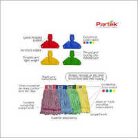 Partek Lito Microfiber String Mop 140 Cm Aluminum Handle Yellow LMMH200N LMF AHO1 Y